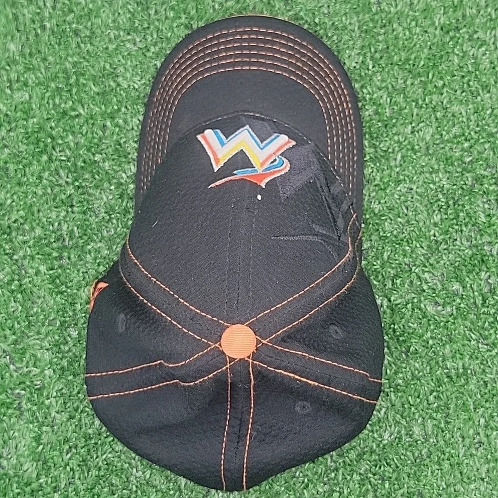 New Era Miami Marlins MLB Child Youth Baseball Hat Cap  Black Stretch  39 THIRTY